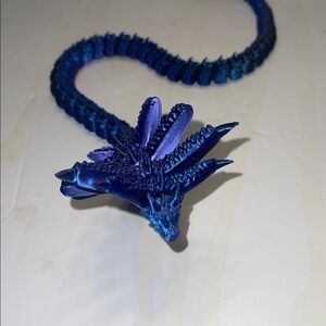 Blue Reptile Figurine